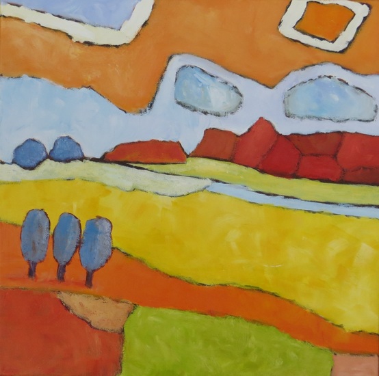 Op de hoek bij het dorpje Cantillac