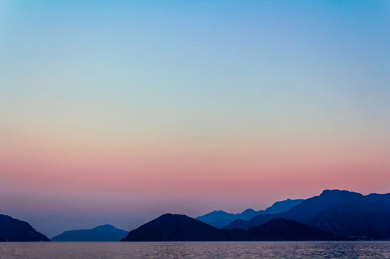 Avondlicht bij Marmaris