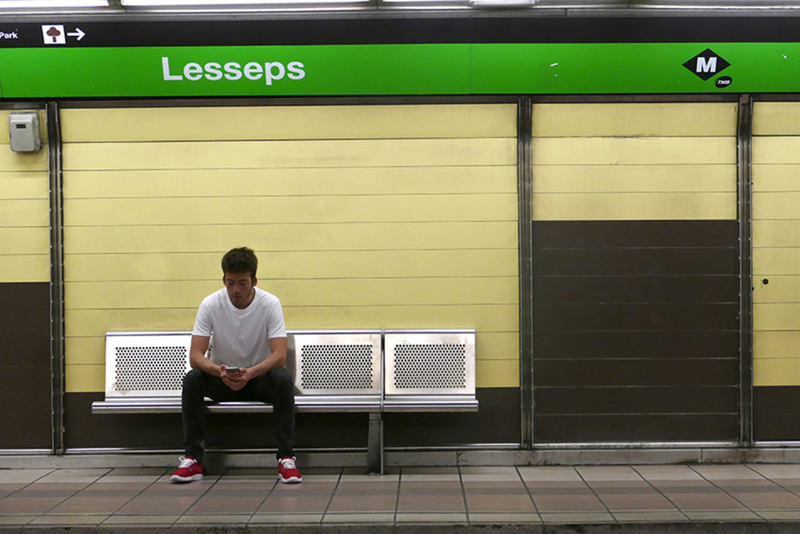 Metrostation Lesseps – Barcelona april 2017