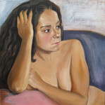 Portretten geschilderd in acrylverf, of getekend met houtskool en pastelkrijt