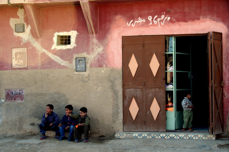 straattafereel in Marokko