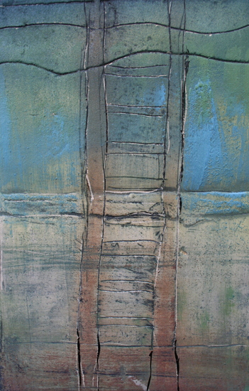 detailfoto van keramisch object: