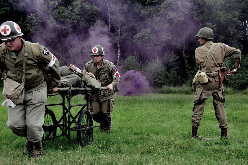 Re-enactment soldiers