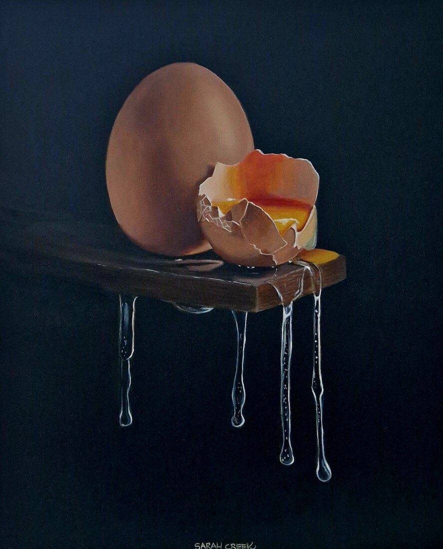 Egg on a board 