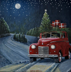 Schilderijen met winter en kerst taferelen