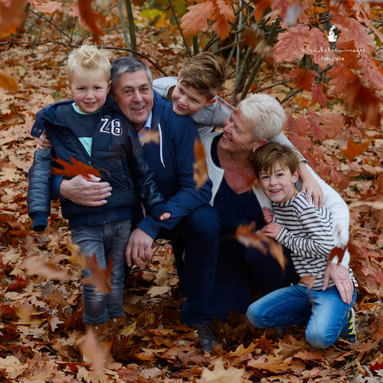 Opa, oma en kleinkinderen