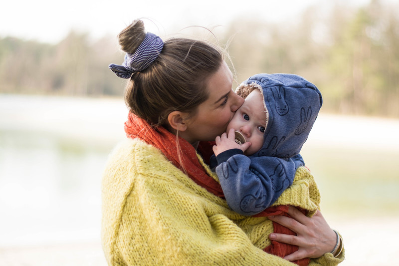 Els met hun jongste zoontje