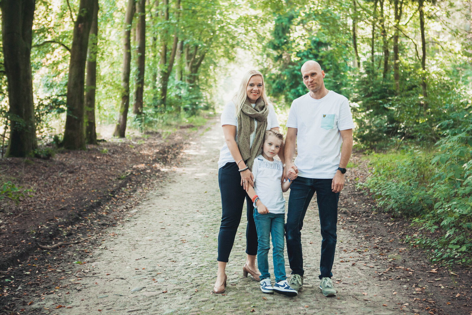 Frisse lentekleuren van het bos