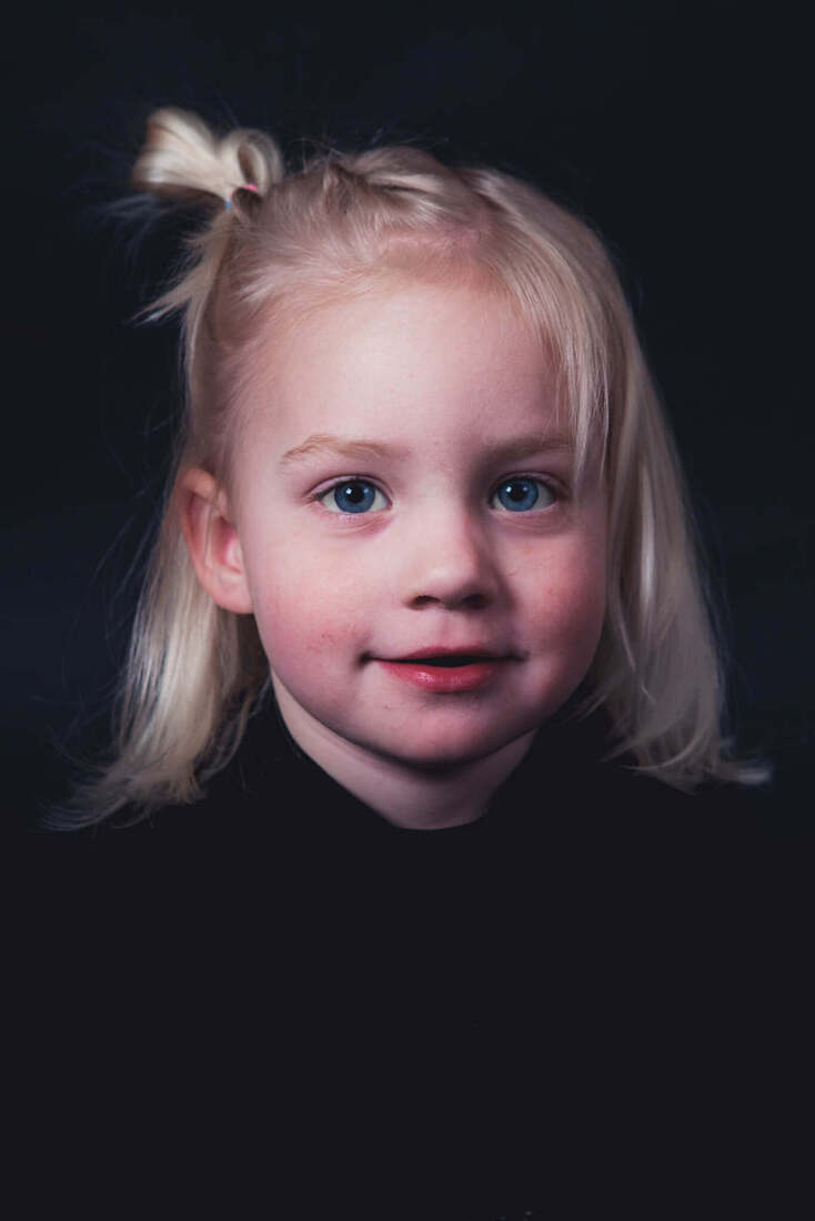 Portret in het zwart