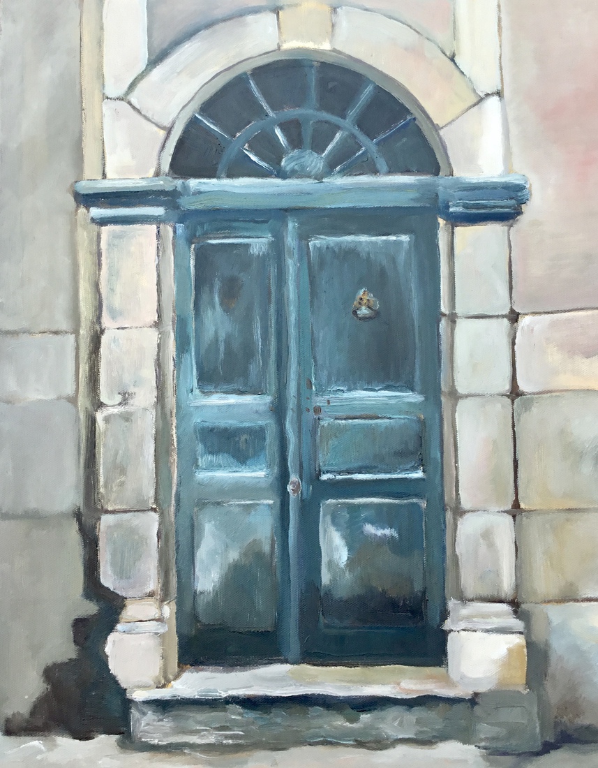 De blauwe deur