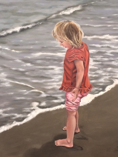 Meisje op het strand