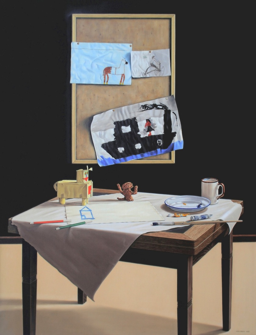 Kinderen schilderen in het atelier