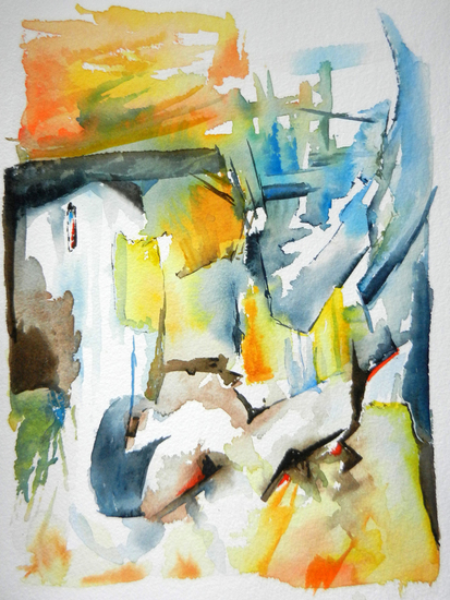 Onweer aan de waterval