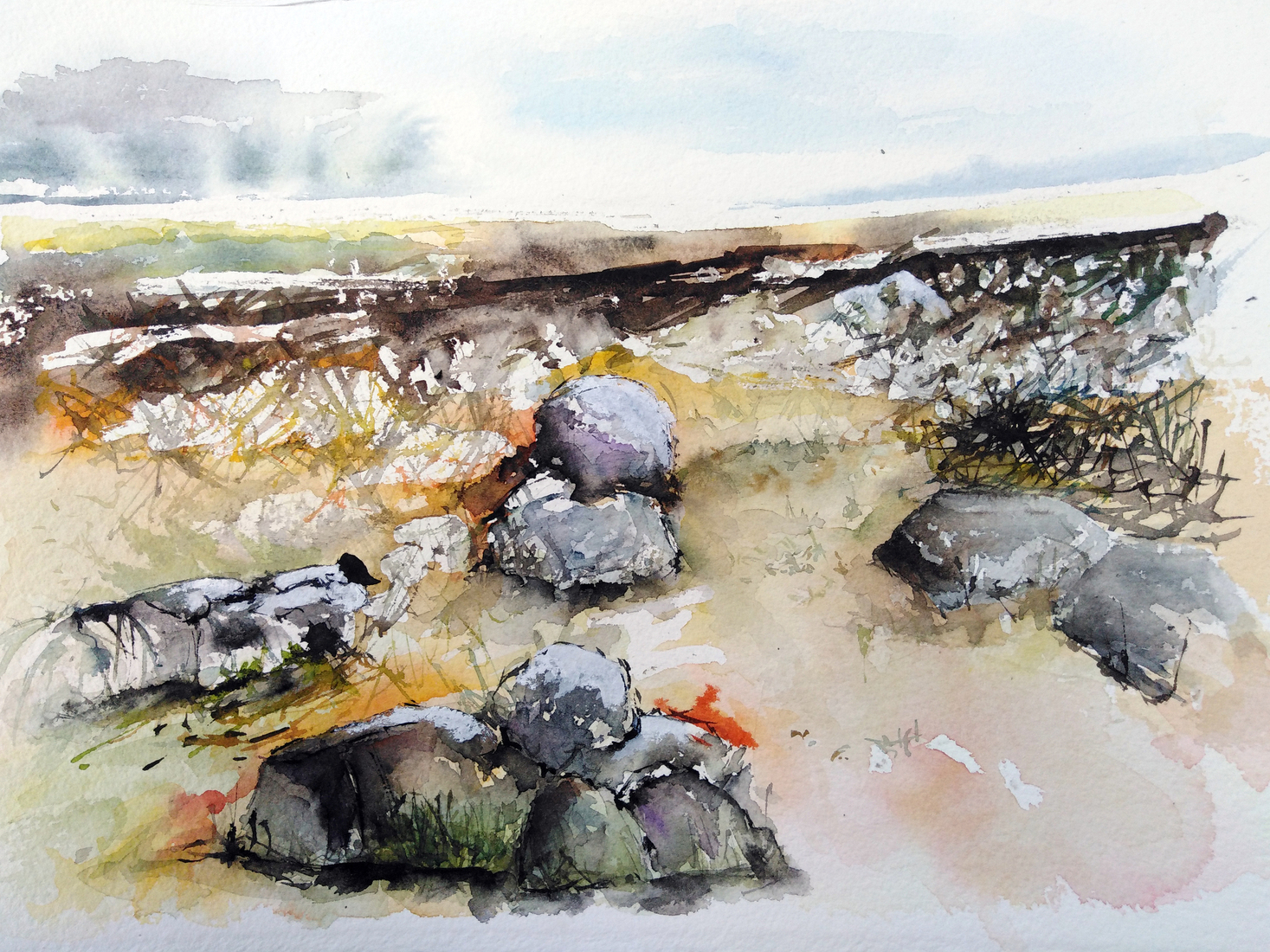 Boulders on the beach