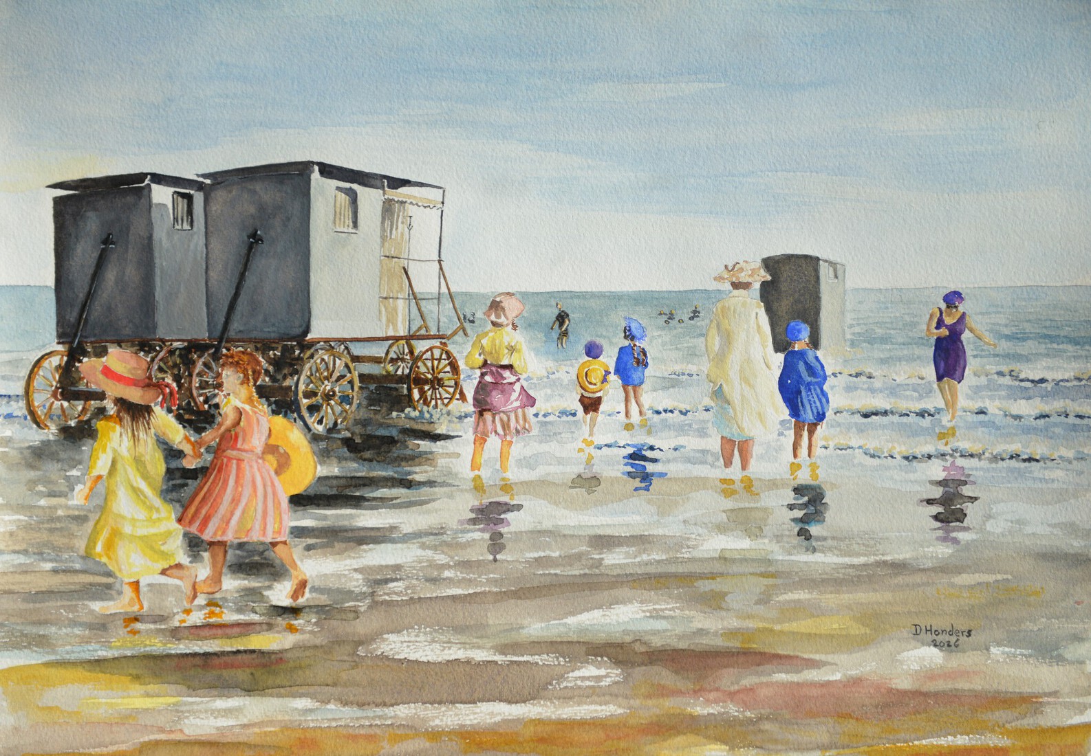 Strandleven Katwijk begin 1900