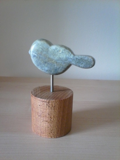 Uit de collectie: Vogeltje licht grijs