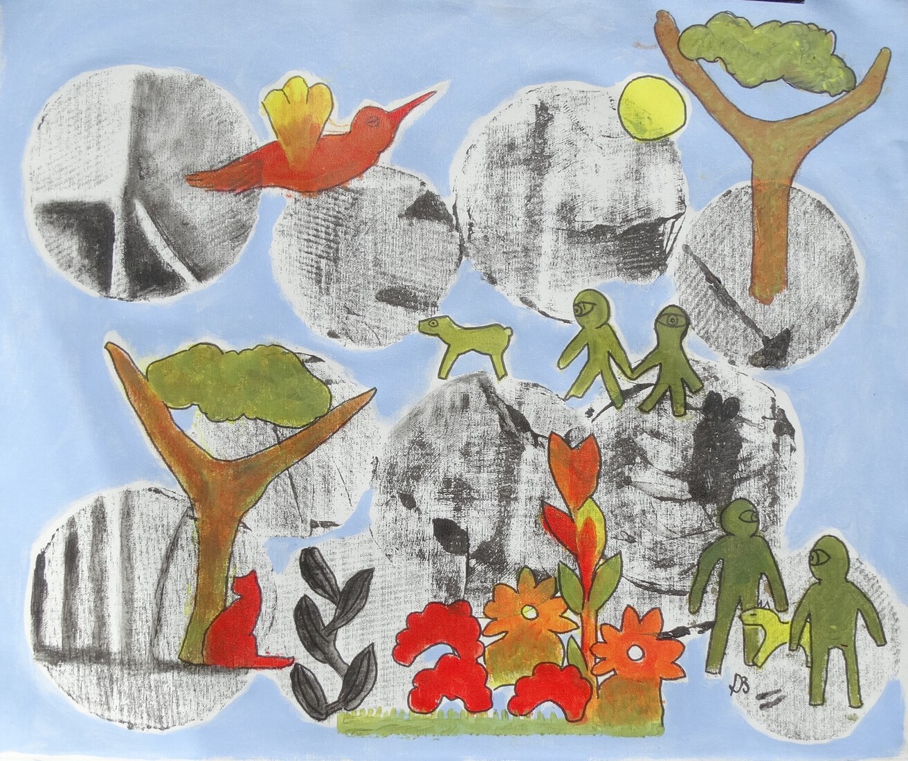 Wie laat de hond uit.