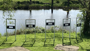 Waargenomen en  plein-air geregistreerd landschap vanuit verschillende kader richtingen