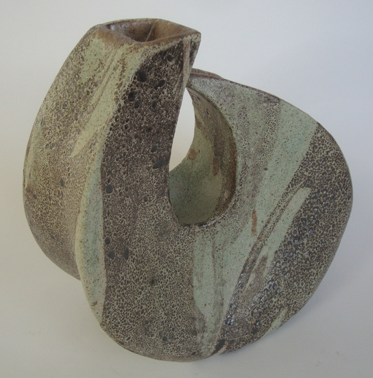 potsculptuur (groen-zwart II)