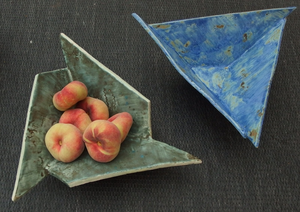 Handbuilt and wheelthrown bowls.