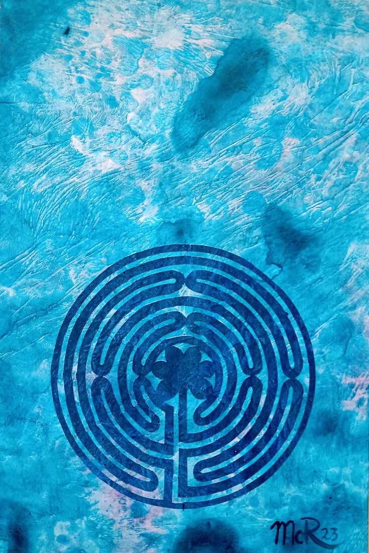 labyrint Pad door het water