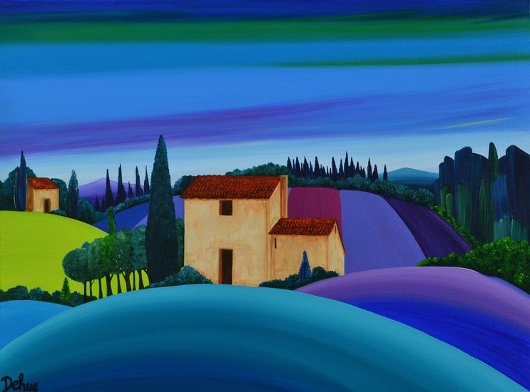 Avondlicht in Provence