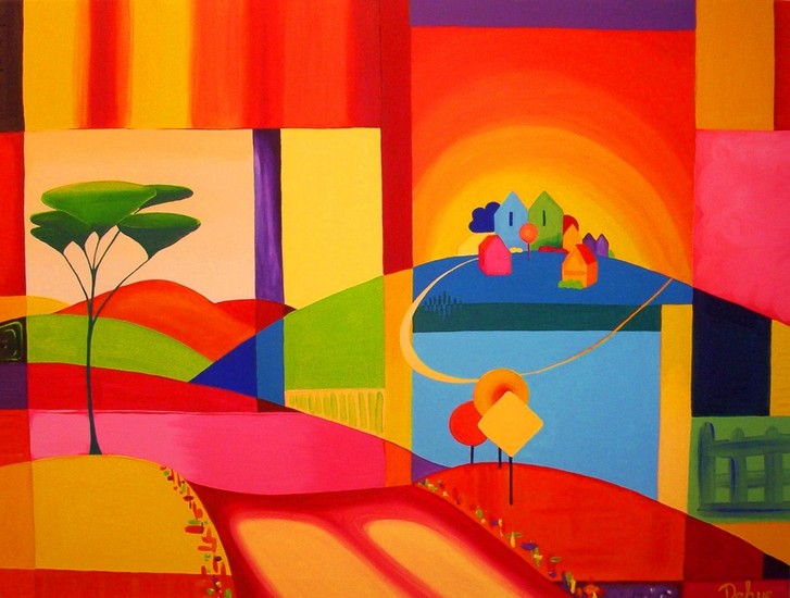 Kleurrijk landschap 18