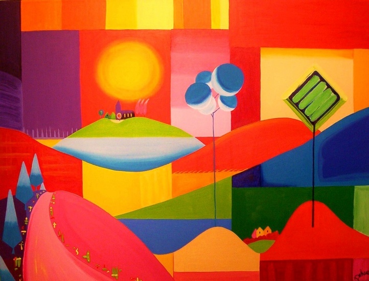 Kleurrijk landschap 23