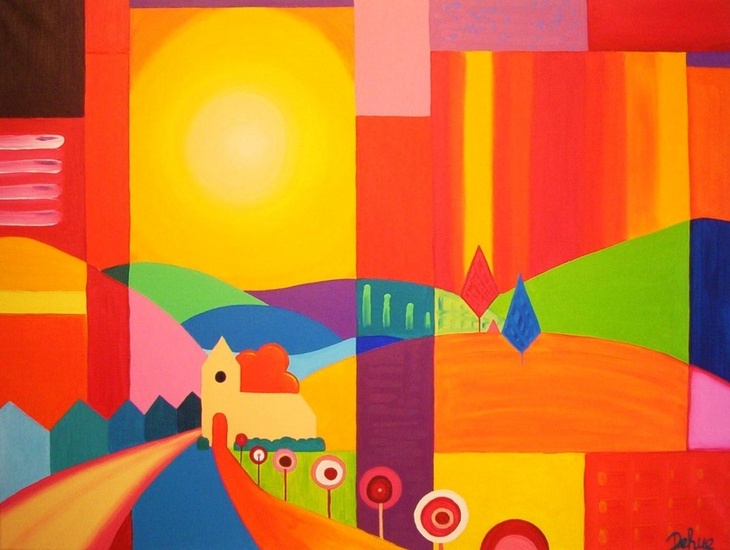 Kleurrijk landschap 14