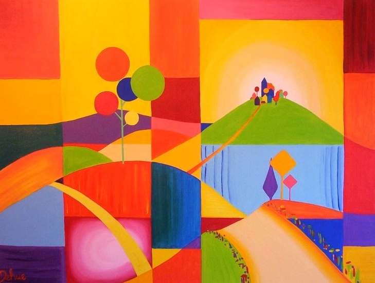 Kleurrijk landschap 11