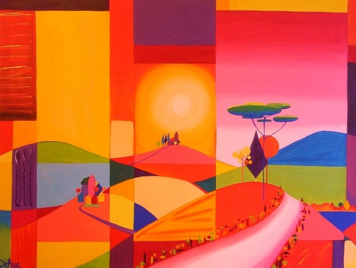 Kleurrijk landschap 12