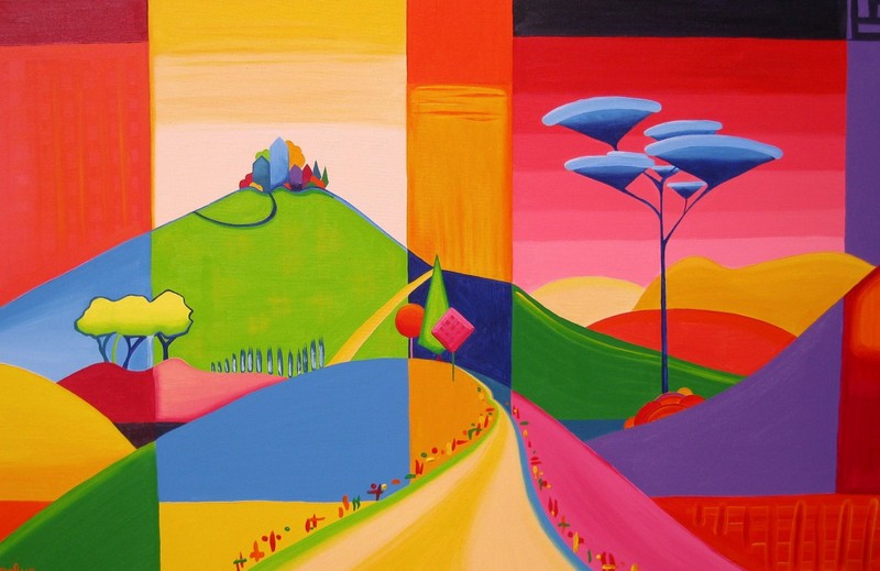 Kleurrijk landschap 25