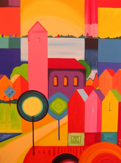 Kleurrijk landschap 20