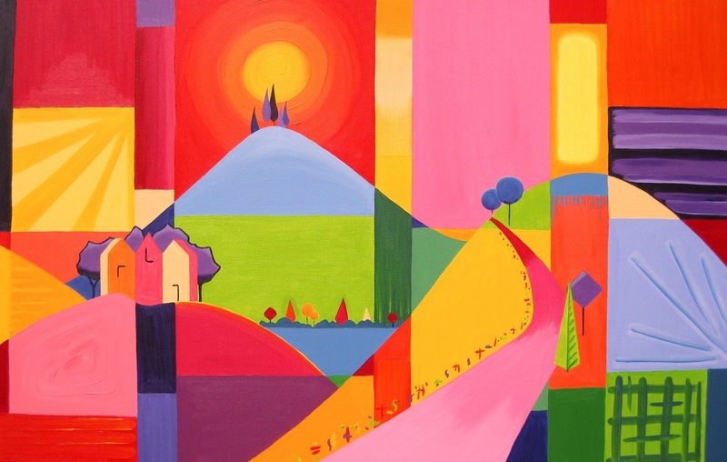 Kleurrijk landschap 26