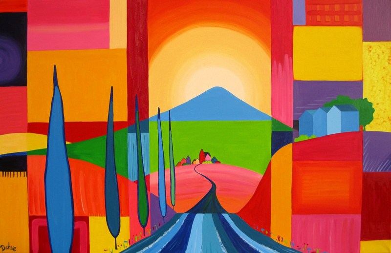 Kleurrijk landschap 28