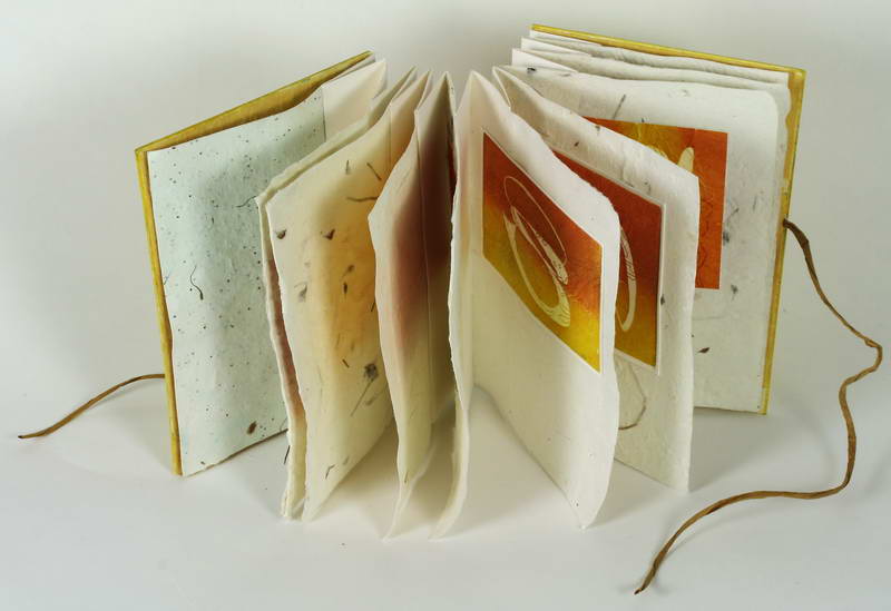 Impressies van hostabladeren