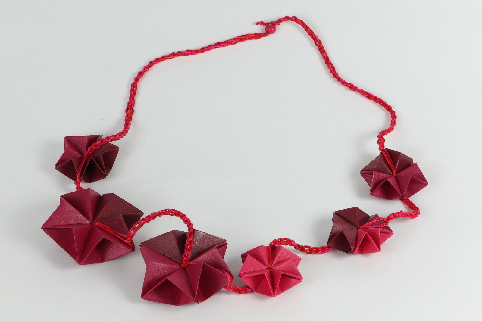 Ketting origami rood klein