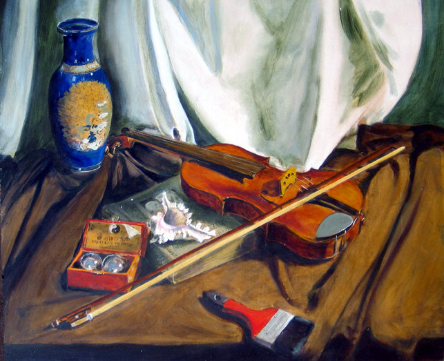 Stiil life with violin