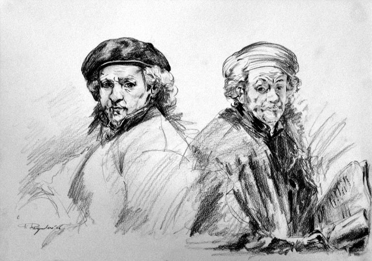 Rembrandt double portrait