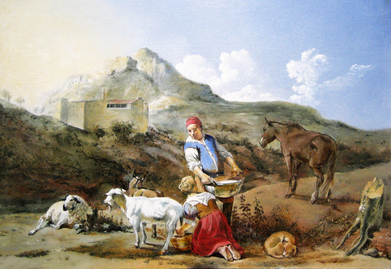 Geitenmelkster (naar Dujardin)