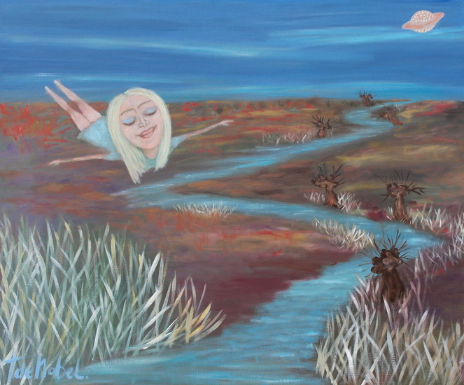 's nachts bij de rivier