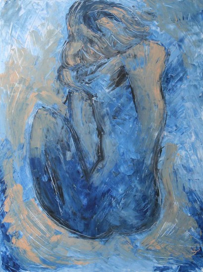 Abstract 'blue lady'