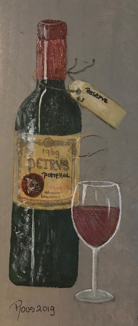 Oude wijn op oud hout