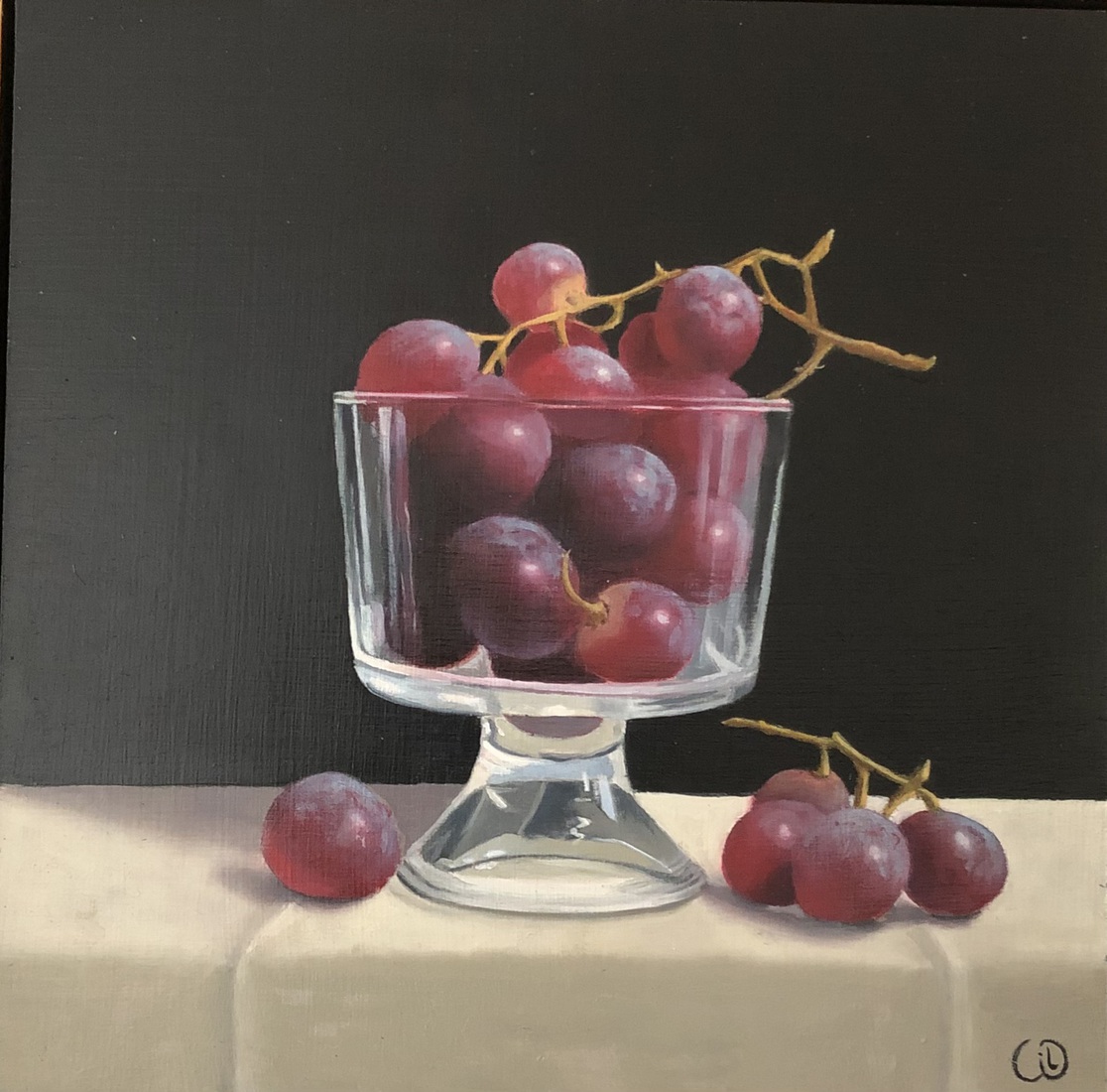 Druiven in glas