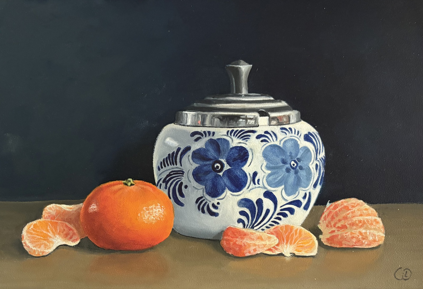 Delfts blauw en mandarijnen