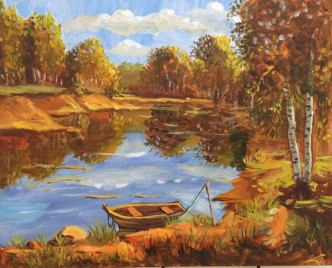 Landschap met een boot