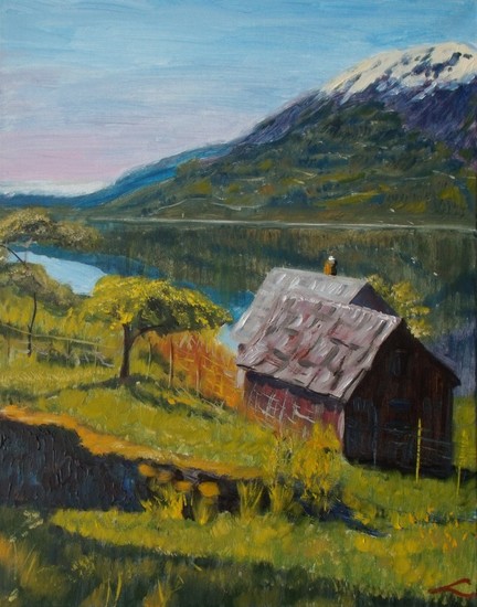 Bij het fjord