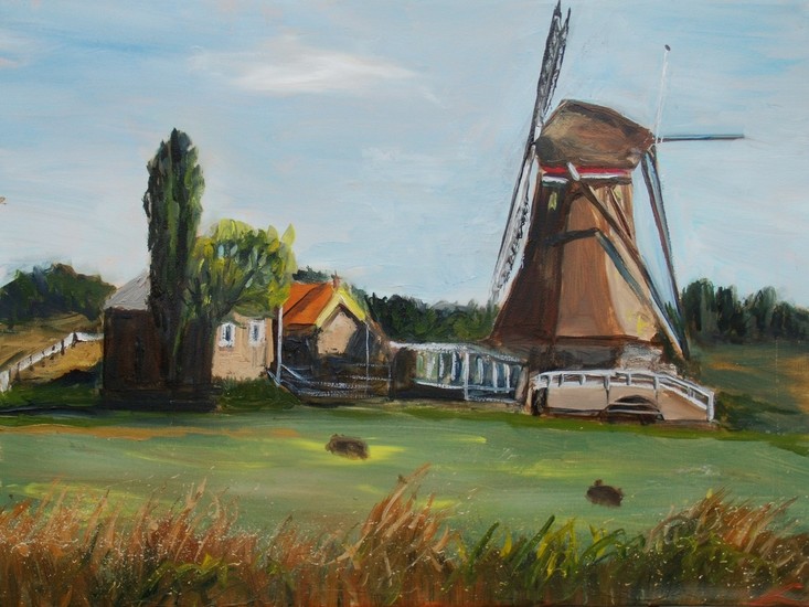 Landscape met windmolen2