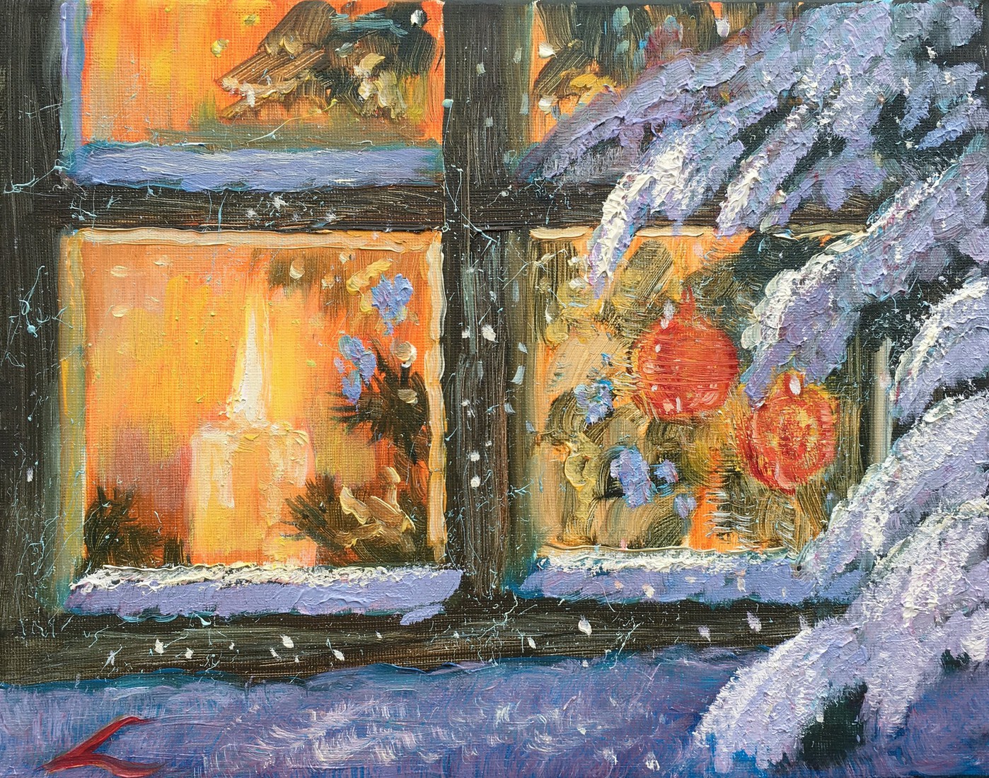 Kerst raam