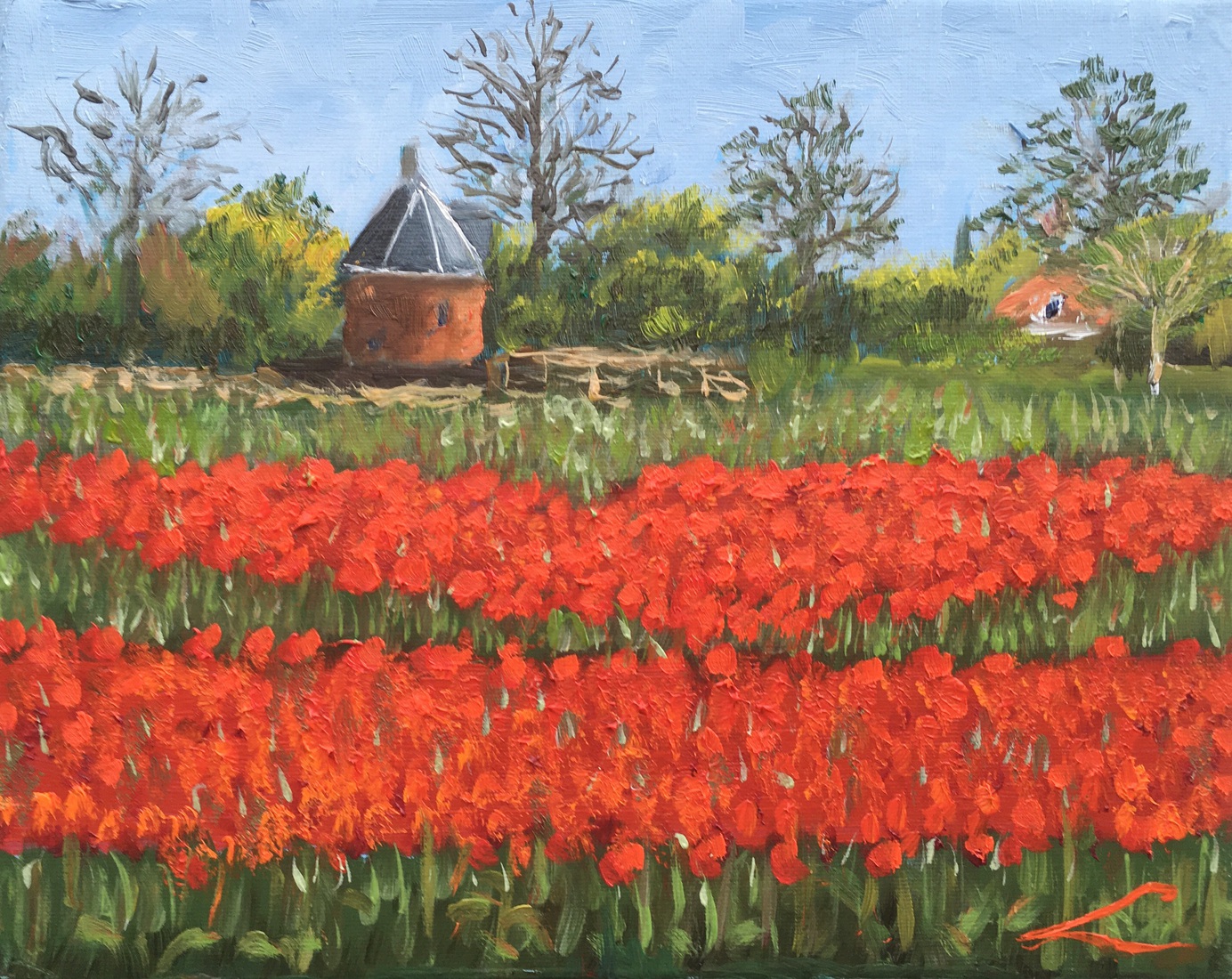 Huys Dever in de lente